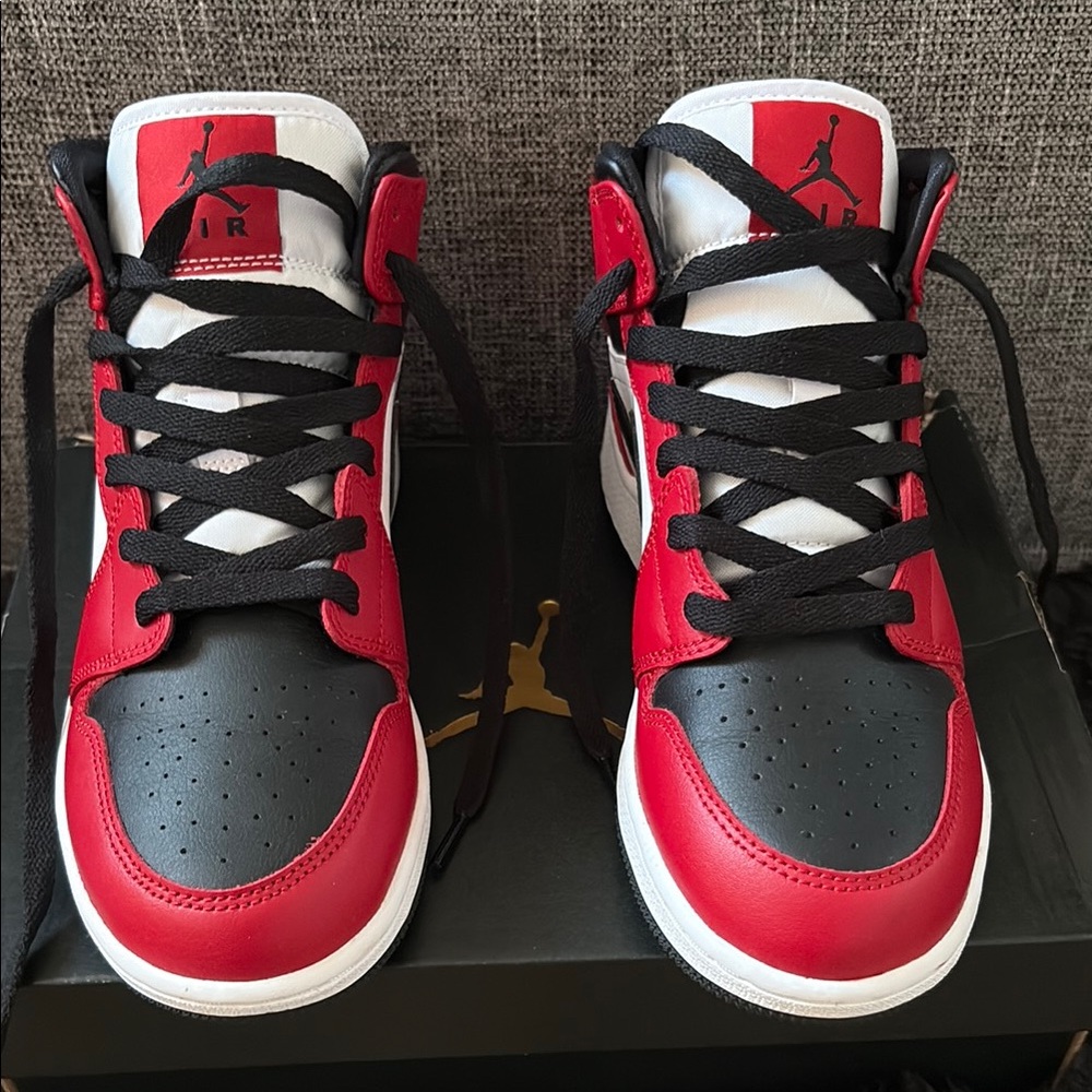 Air Jordan Red and Black Sneakers